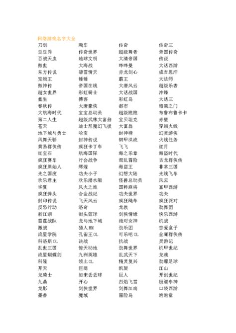 優美的遊戲名字|好听唯美的游戏名字 (144个)